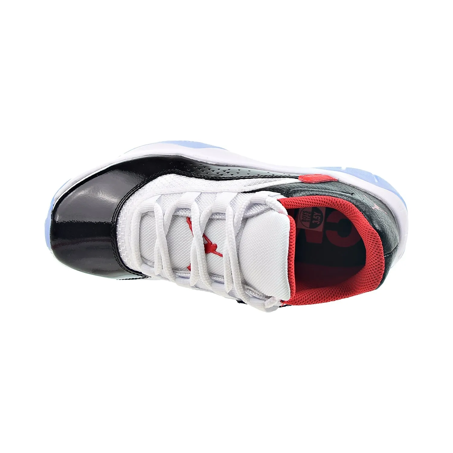Air Jordan 11 CMFT Low Big Kids' Shoes Black-White-University Red