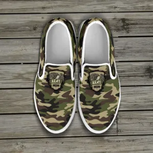 Army Mom Camo Slip-on Shoes