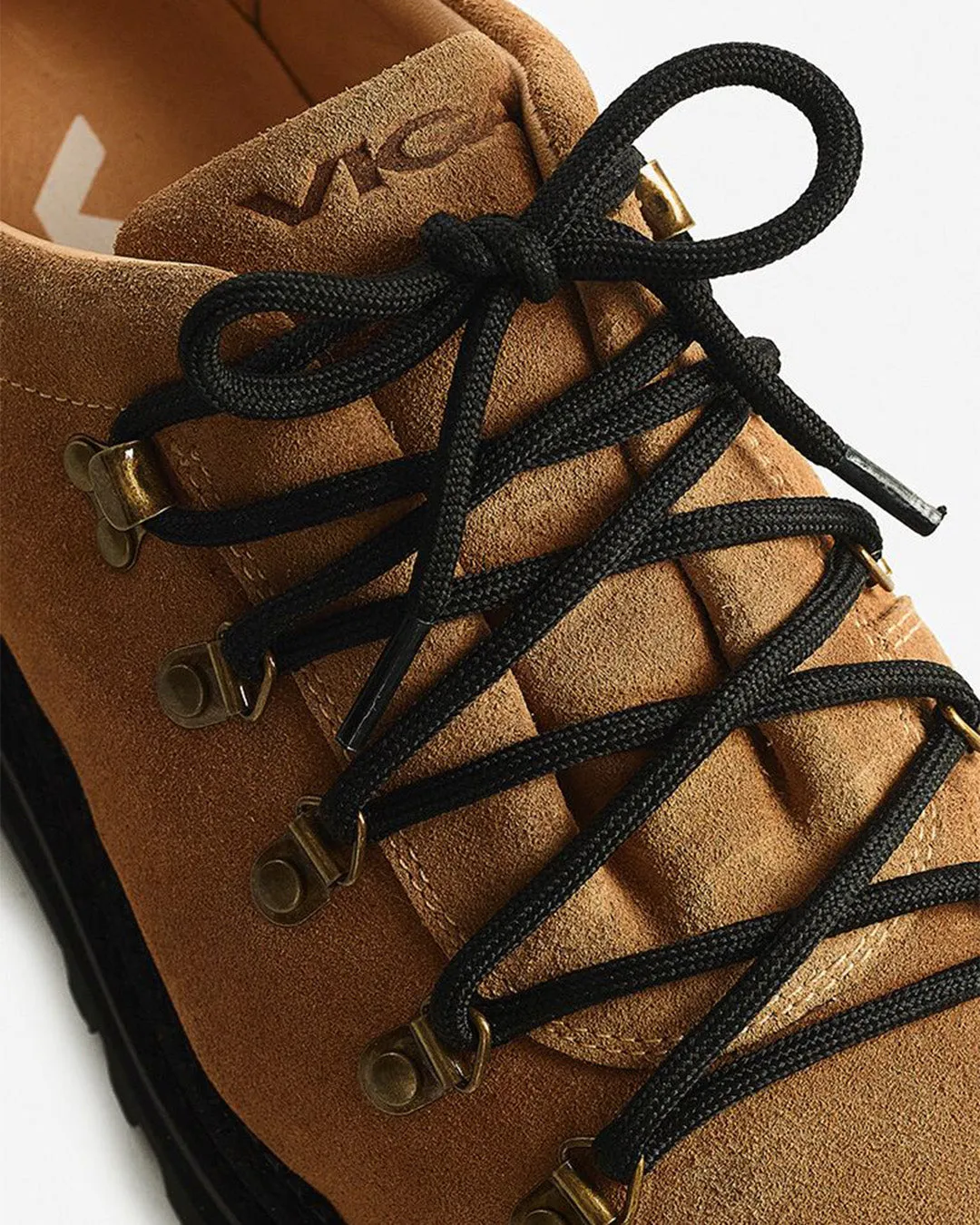 Beige Hiking Low Suede Boots