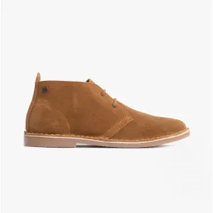 BRAVO Mens Desert Boots Cognac
