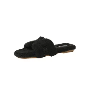 Cozy & Chic Faux-Fur Sheep Slippers
