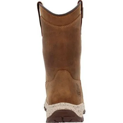 Georgia Women's Eagle Trail 10" Soft Toe Waterproof Pull On Work Boot -Brown- GB00645