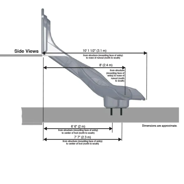 Indoor & Outdoor 5 Foot High Hooded Slide