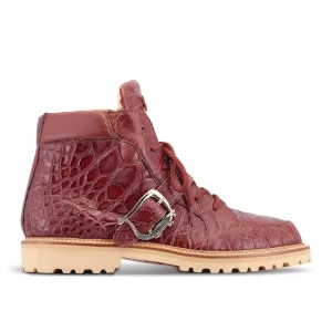 Mauri Corrupt 4994/1 Men's Shoes Gold Exotic Alligator Chukka Boots (MA5481)
