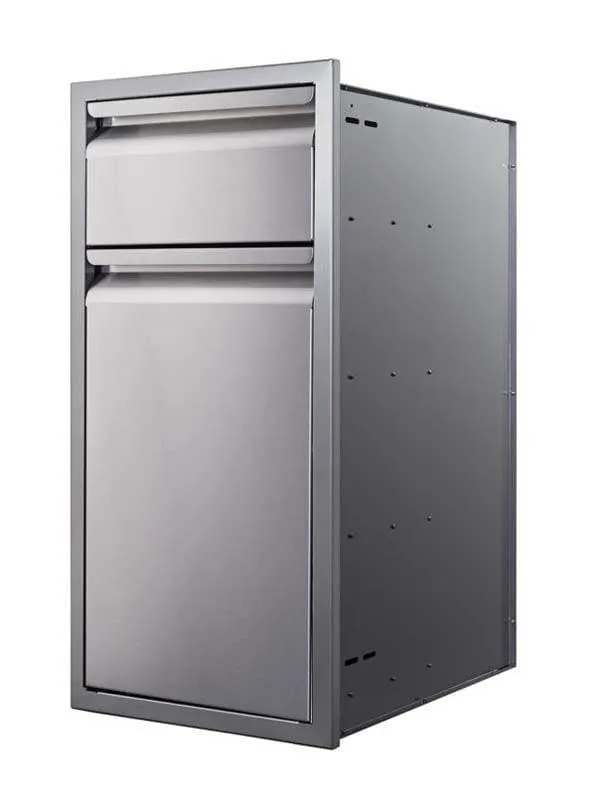 Memphis Grills 15" Single  Drawer With Trash Bin And Soft Close