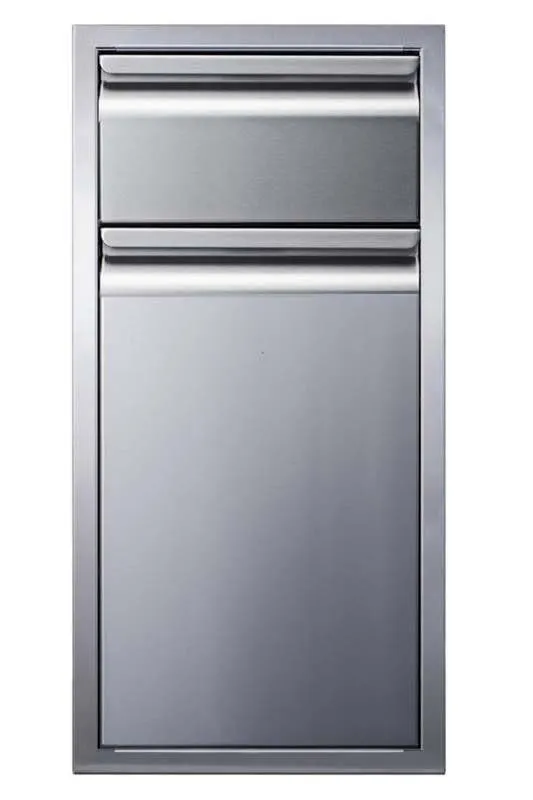 Memphis Grills 15" Single  Drawer With Trash Bin And Soft Close