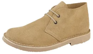 Roamers M400 Stone 2 Eyelets Mens Suede Desert Boots
