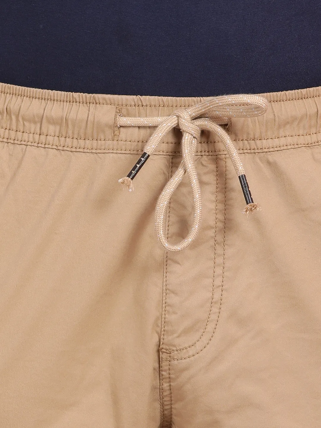 Solid Khaki Cargo Joggers