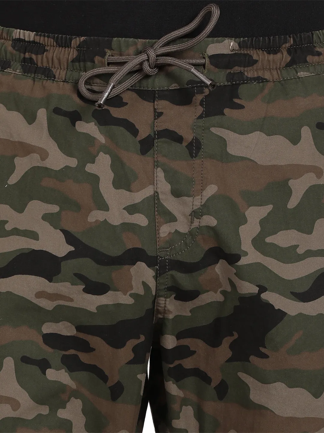 Solid Olive Cargo Joggers