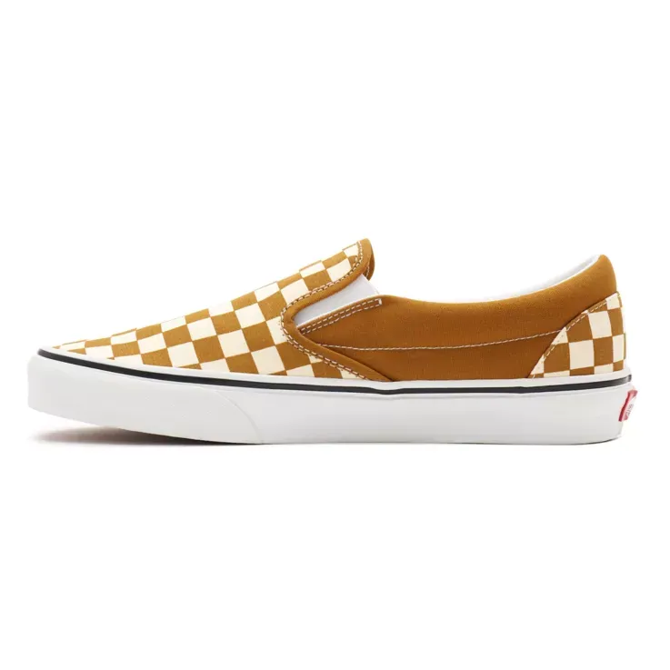 Vans Trainers -  Classic Checkerboard - Mustard